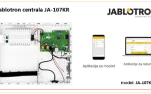 Jablotron centrala sa LAN komunikatorom i radio modulom