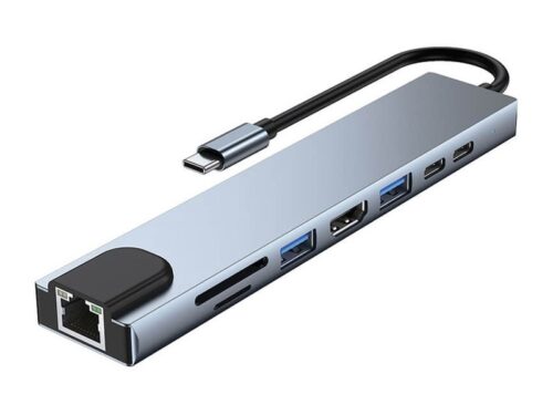 USB razdjelnik Multiport X8 Series Type-C 8 in 1 adapter