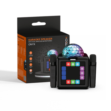 Zvucnik Gigatech ONYX (AUX/FM/bluetooth) karaoke s 2 wireless mikrofona