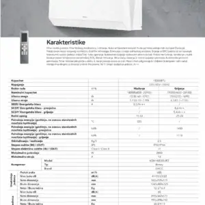 Tesla klima uređaj SUPERIOR TM53EP11-1832IHWT – Inverter 18Ka A+++ -25C