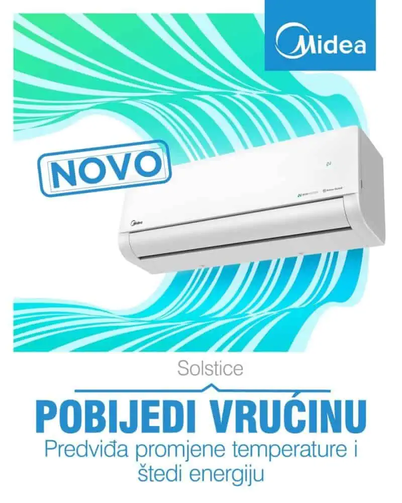 KLIMA UREĐAJ MIDEA SOLISTICE 12ka A+++ do -25°C  - AI EcoMaster