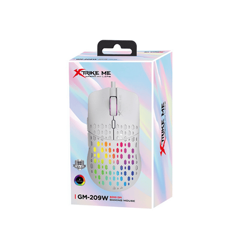 Miš Xtrike GM-209W Gaming  RGB beli USB