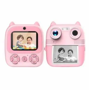 D8 instant print dječija kamera (dual lens) Pink