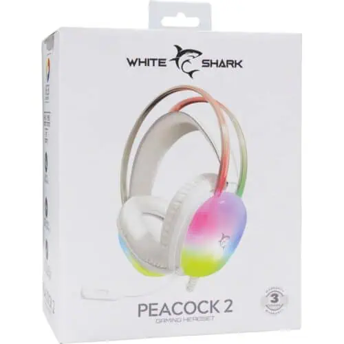 WHITE SHARK SLUŠALICE GH-2444 PEACOCK 2 BIJELE