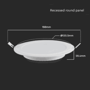 Led Panel Ugradni Krug 3W 6500K V-tac