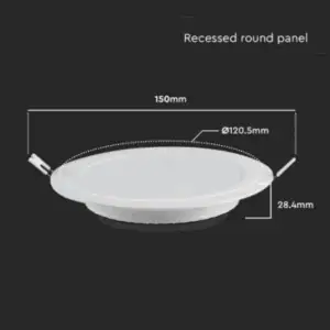 Led Panel Ugradni Krug 3W 6500K V-tac