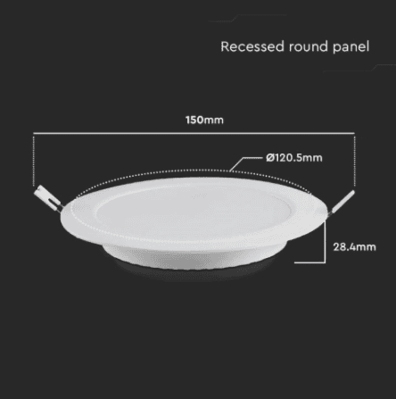 Led Panel Ugradni Krug 3W 6500K V-tac