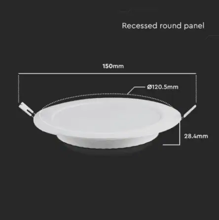 Led Panel Ugradni Krug 3W 6500K V-tac