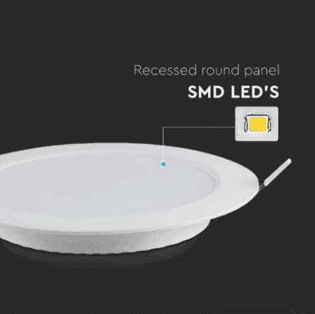 Led Panel Ugradni Krug 3W 6500K V-tac