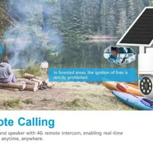 Wi-Fi PTZ kamera 360 stepeni sa solarnim napajanjem i baterijom 4G