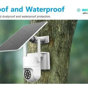 Wi-Fi PTZ kamera 360 stepeni sa solarnim napajanjem i baterijom 4G
