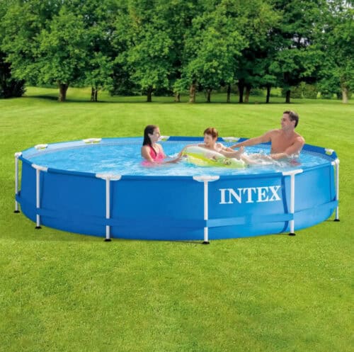 Bazen Set 366x76 cm Metal Frame Intex + Pumpa