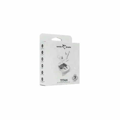 WHITE SHARK EARBUDS SLUŠALICE+MIKROFON BLUETOOTH