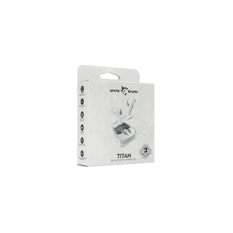 WHITE SHARK EARBUDS SLUŠALICE+MIKROFON BLUETOOTH