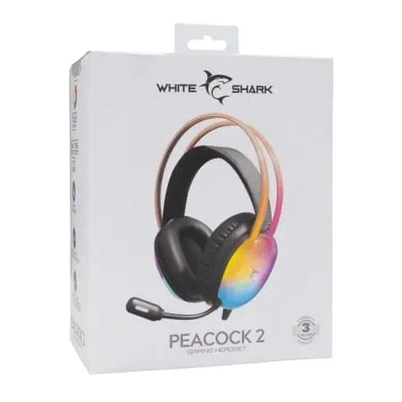WHITE SHARK SLUŠALICE GH-2444 PEACOCK 2 CRNE