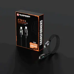 TRANSFORMERS C na C kabel TF-A18, 1m, crni
