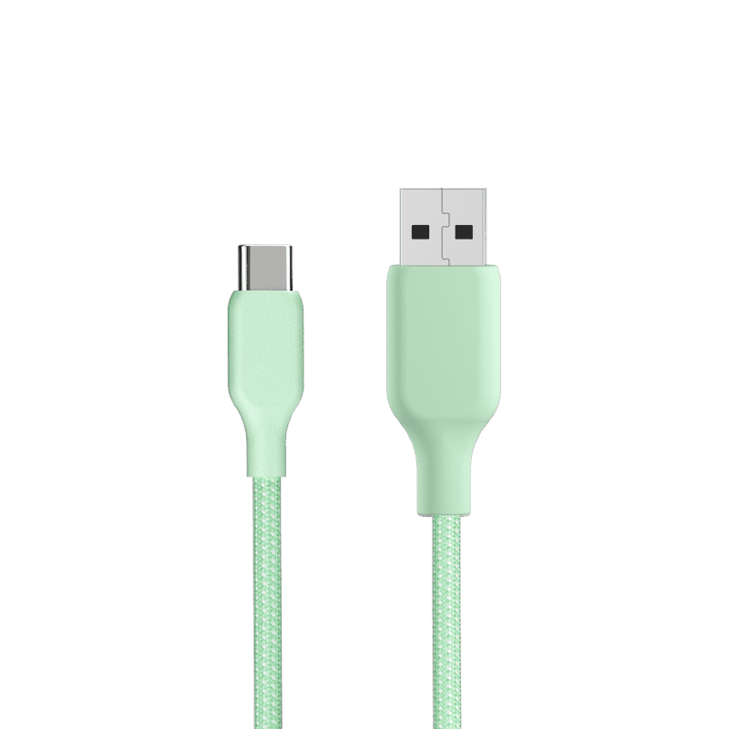 GIGATECH USB na C kabel Gigatech XZ321 1m, zeleni