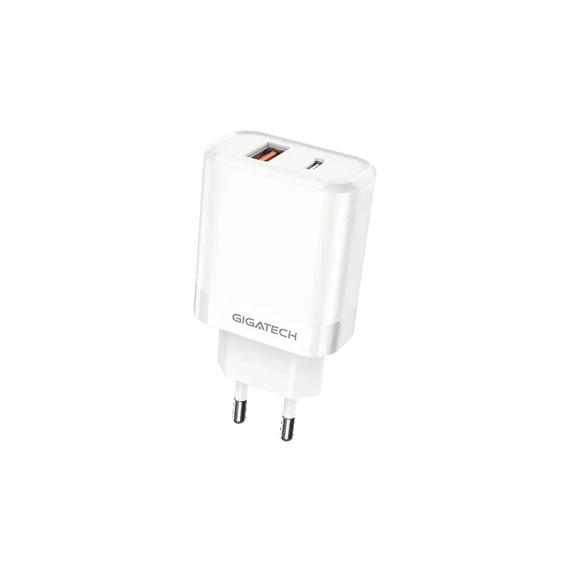 Univerzalni punjač Gigatech NXC251, USB i C izlaz, 25W, bijeli