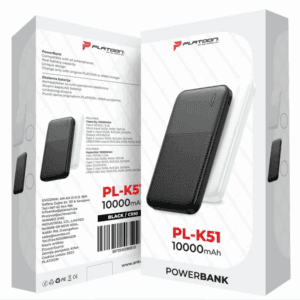POWERBANK PL-K51 10000MAH PLATOON CRNI