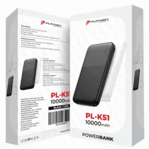 POWERBANK PL-K51 10000MAH PLATOON CRNI