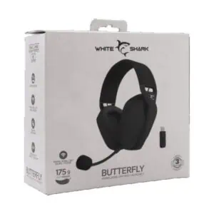Slušalice White Shark WGH+2442 BUTTERFLY crne