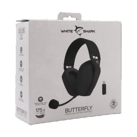 Slušalice White Shark WGH+2442 BUTTERFLY crne