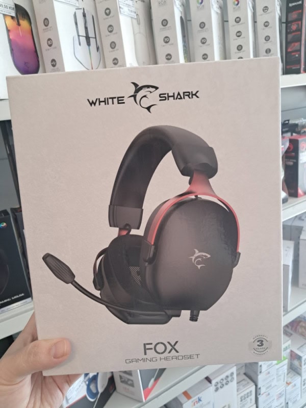White Shark Headset GH-2445 FOX crne