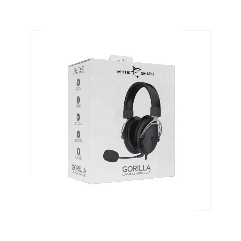 White Shark headset HG-2341 GORILLA crne