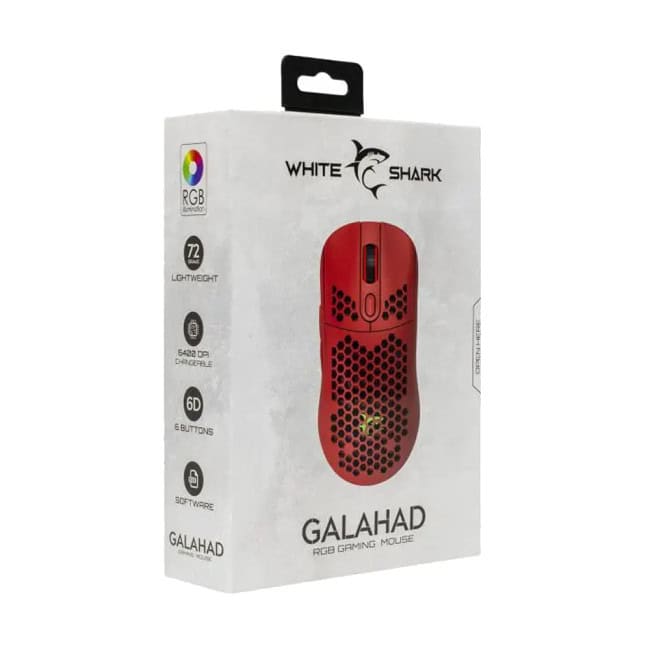 WHITE SHARK MIŠ GALAHAD RED