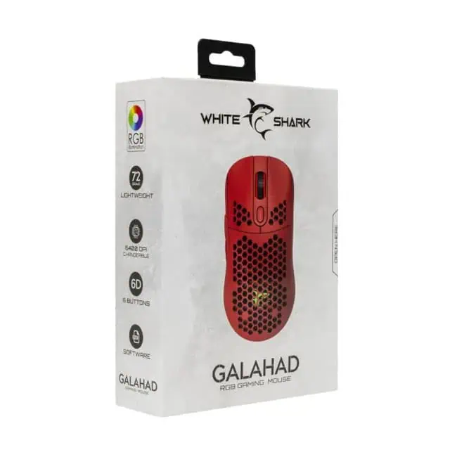 WHITE SHARK MIŠ GALAHAD RED