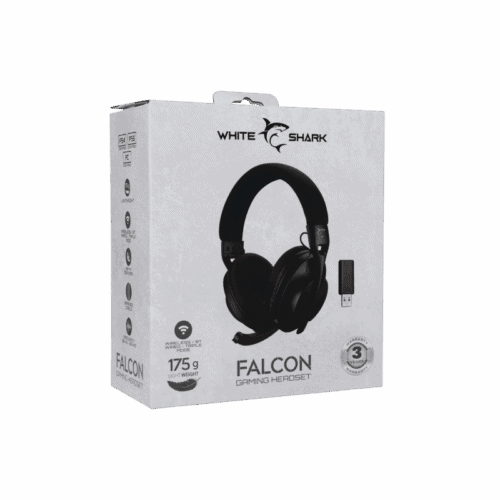 White Shark HEADSET WGH-2441 FALCON Black - Wireless