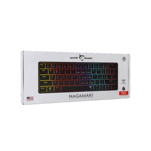 WHITE SHARK TASTATURA NAGAMAKI CRNA/ RED SWITCHES