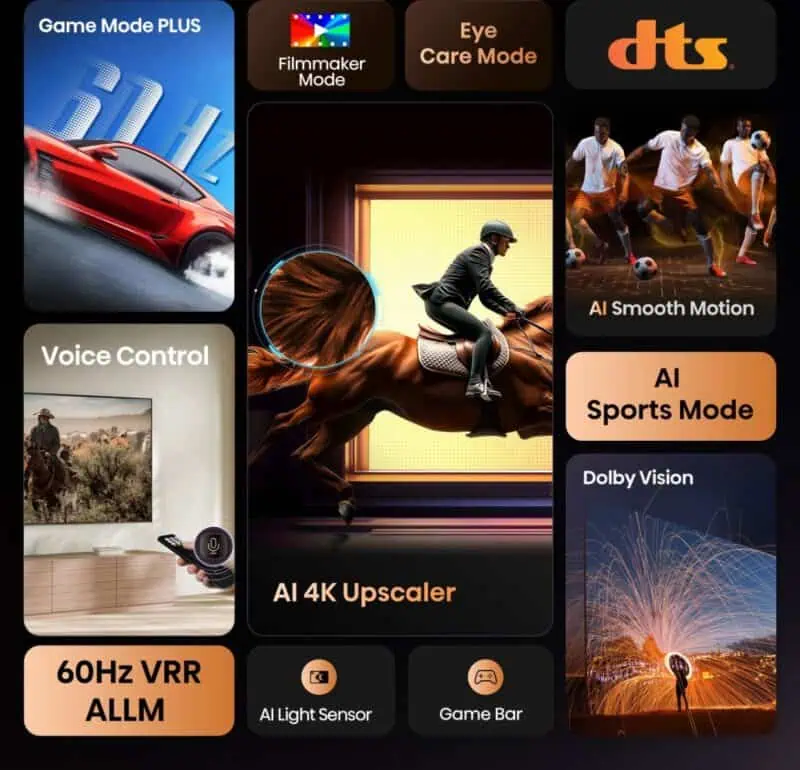 HISENSE UHD SMART TV 55A6Q 55” 4K 60Hz VIDAA OS