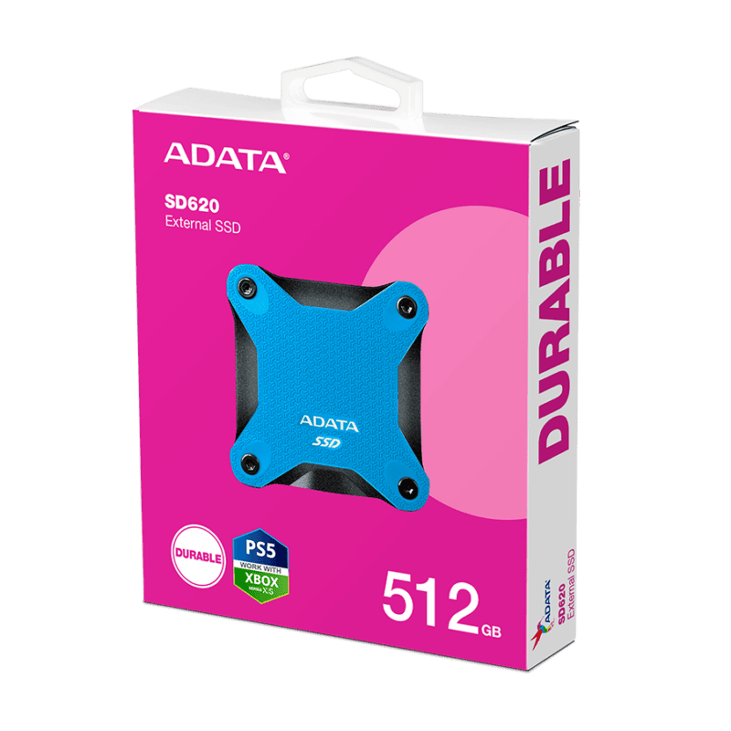 SSD EXT ADATA 512GB SD620 USB-A 3.2 Gen 2 Plavi 550/480 Mbps SD620-512GCBL