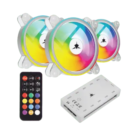 white-shark-fan-gcf-s028-005-nebula-2-bijeli-argb-kit White Shark FAN GCF-S028-005 NEBULA-2 BIJELI ARGB KIT