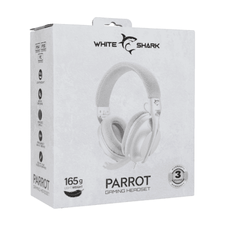 White Shark HEADSET GH-2440 PARROT White/Grey