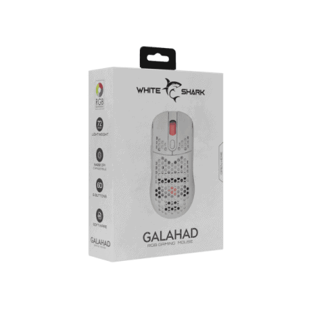 WHITE SHARK MIŠ GALAHAD/BIJELI