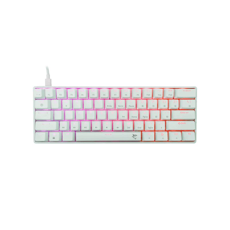 White Shark TASTATURA SHINOBI 2 Bijela - Mehanicka / US - RED SW.