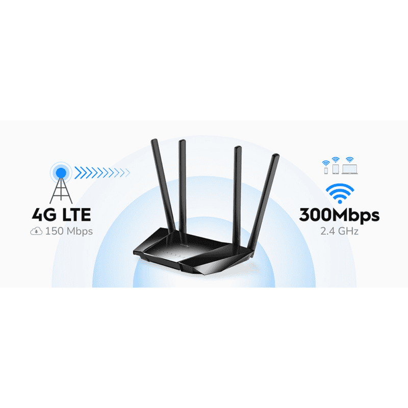 CUDY wifi ruter 4G LTE CaT4 N300, indoor