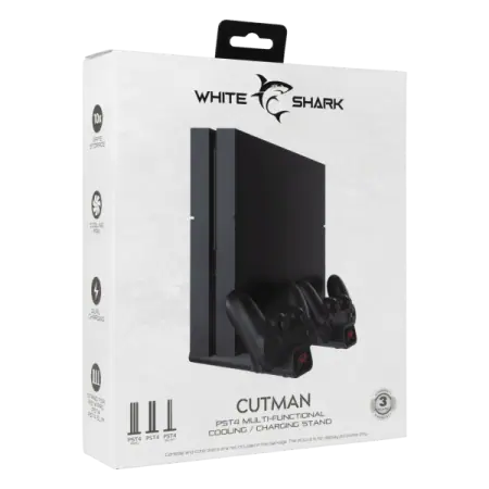 white-shark-ps4-cooling-pad-2-charging-dock-ps4-19076-cutman (7) White Shark PS4 COOLING PAD + 2 CHARGING DOCK PS4-19076 CUTMAN