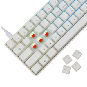 White Shark TASTATURA SHINOBI-2 Bijela/HR - RED SW.