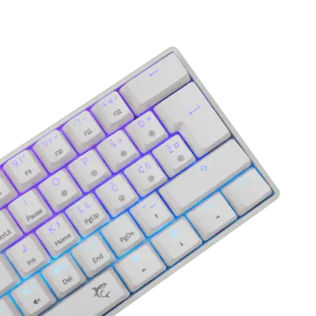 White Shark TASTATURA SHINOBI-2 Bijela/HR - RED SW.