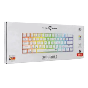 White Shark TASTATURA SHINOBI-2 Bijela/HR - RED SW.