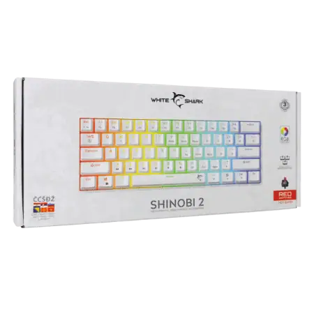 white-shark-tastatura-gk-004212-shinobi-2-bijela-hr-red-sw White Shark TASTATURA SHINOBI-2 Bijela/HR - RED SW.