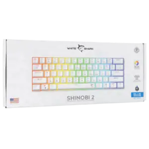 white-shark-tastatura-gk-004221-shinobi-2-bijela-mehanicka-us-blue-sw WHITE SHARK SHINOBI 2 TASTATURA BLUE SWITCHES