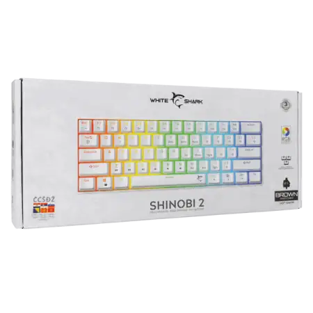 white-shark-tastatura-gk-004232-shinobi-2-bijela-mehanicka-hr-brown-sw (4) WHITE SHARK SHINOBI 2 TASTATURA MEHANIČKA BIJELA BROWN SWITCH HR