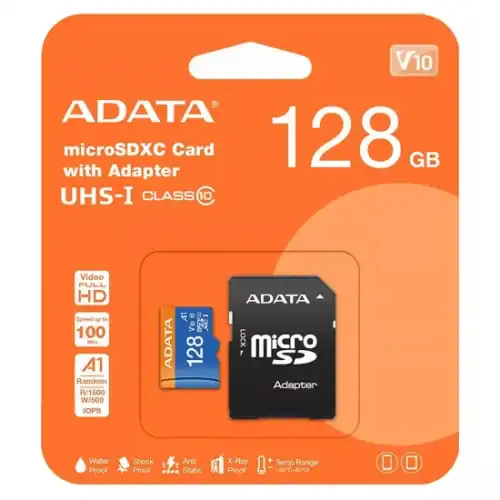 AUSDX128GUICL10A1RA_01-550x550.jpg MICRO SDXC ADATA 128GB CLASS 10