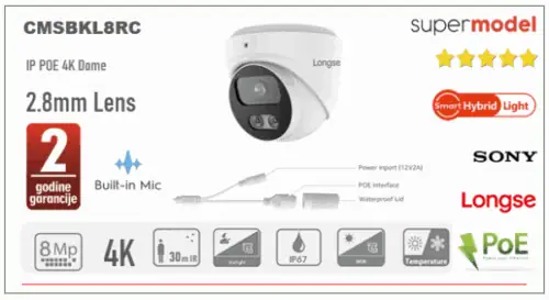 BMSDFCV2RC-600x326 Smart Hybrid Light IP POE Kamera 8MP 2.8mm