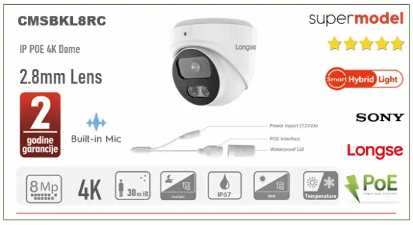BMSDFCV2RC-600x326 Smart Hybrid Light IP POE Kamera 8MP 2.8mm