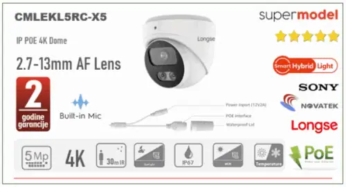 CMLEKL5RC-X5-600x325 Smart Hybrid Light IP POE Kamera 5MP 2.7-13mm AF